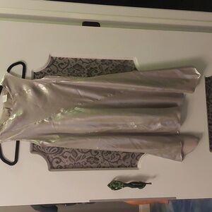 Silver metallic dress